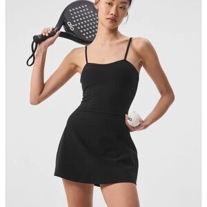 Alo Black Tennis Dress Brand New xxs